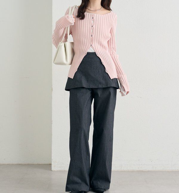  「レイヤードロングパンツ」|チノ|