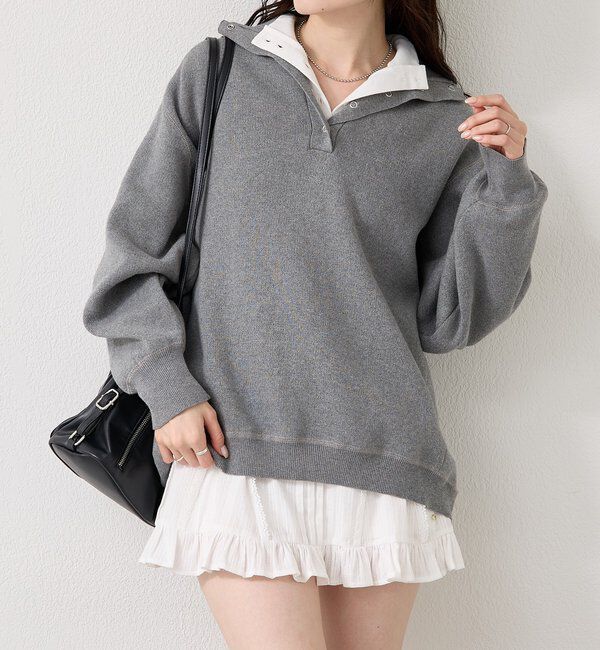  「26SSスウェットライクヘンリーニット」|ニット・セーター|