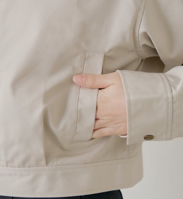  「【セットアップ対応】襟配色ジップジャケット」|その他|