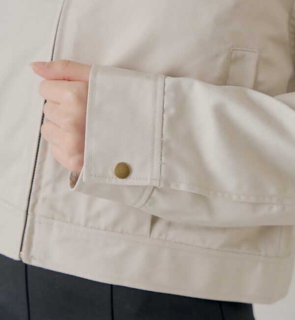  「【セットアップ対応】襟配色ジップジャケット」|その他|