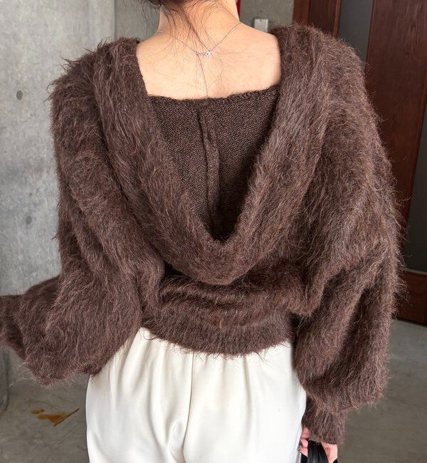  「シャギーニットフーディ」|ニット・セーター|