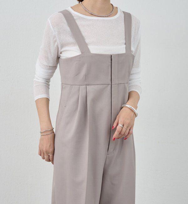  「ハイウエストサロペット」|オールインワン|