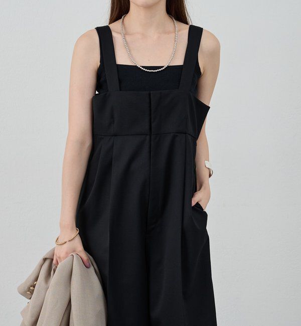  「ハイウエストサロペット」|オールインワン|