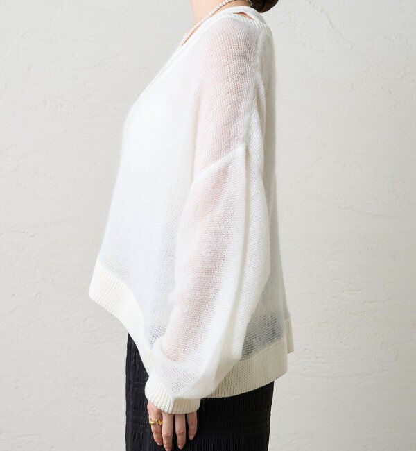  「レイヤードシアーニット」|ニット・セーター|