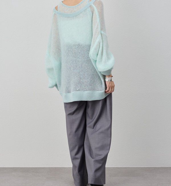 「レイヤードシアーニット」|ニット・セーター|