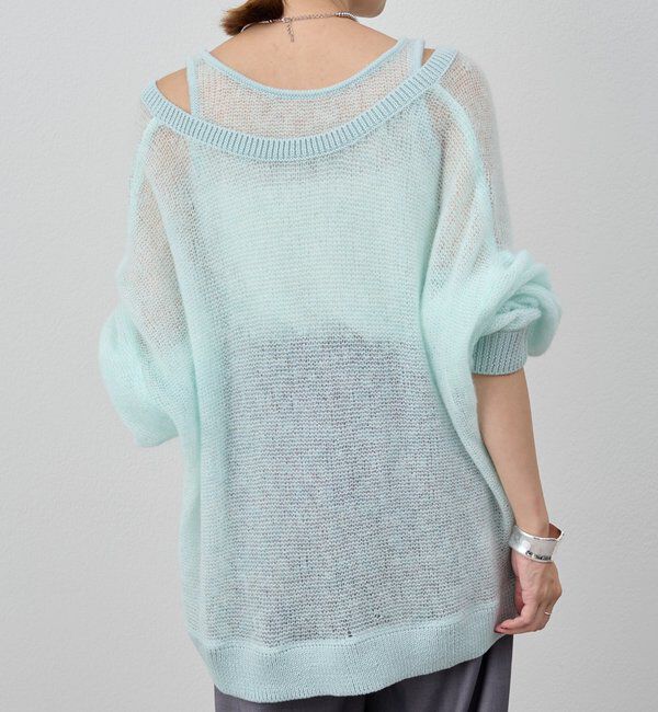  「レイヤードシアーニット」|ニット・セーター|