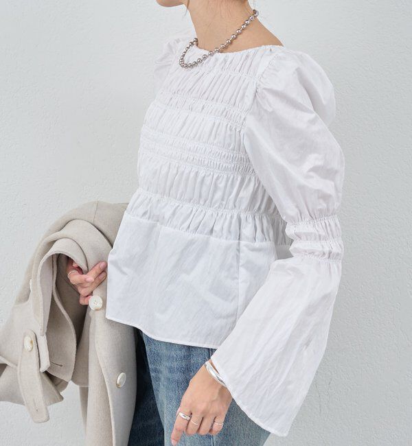  「シャーリングブラウス」|シャツ・ブラウス|