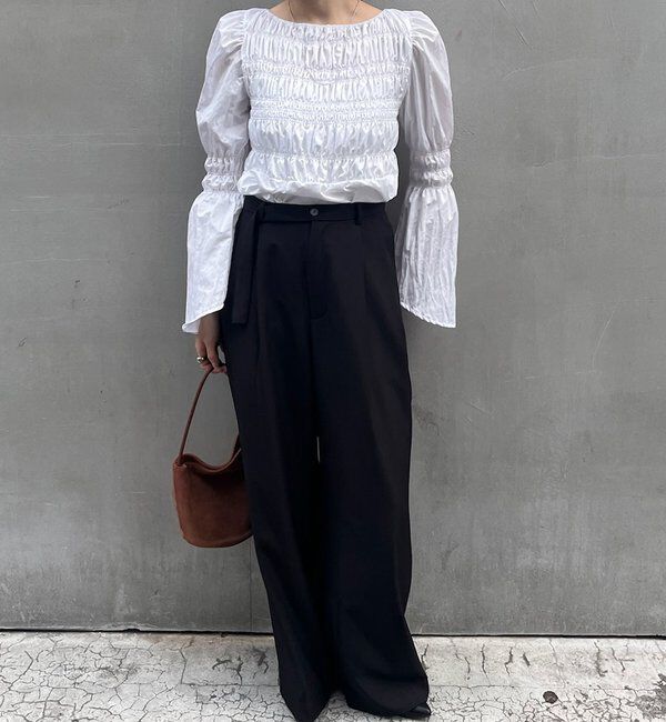  「シャーリングブラウス」|シャツ・ブラウス|