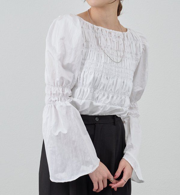  「シャーリングブラウス」|シャツ・ブラウス|