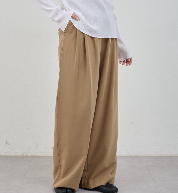  「【インフルエンサー＠tsuru00コラボ】3タックスラックスパンツ」|チノ|