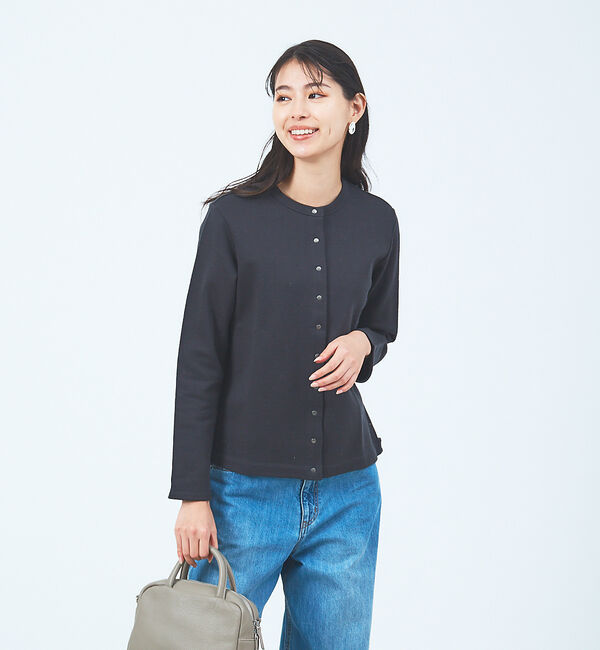 collex「シルケット裏毛カーディガン」|カーディガン|