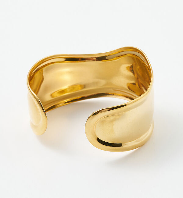 collex「【dignif／ディグニフ】ワイドウェーブバングル」|ブレスレット・バングル|