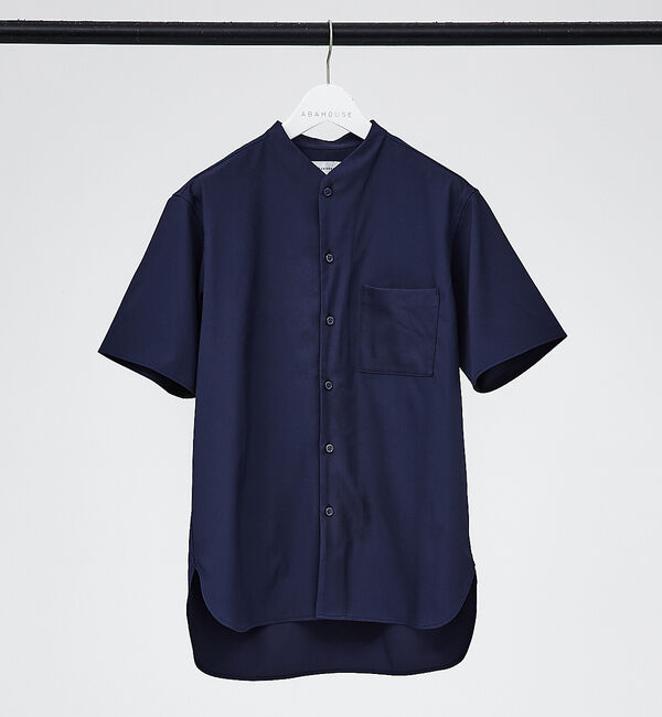 ABAHOUSE「【2023年デザイン / 変形衿】カラーレス 半袖 シャツ」|シャツ・ブラウス|