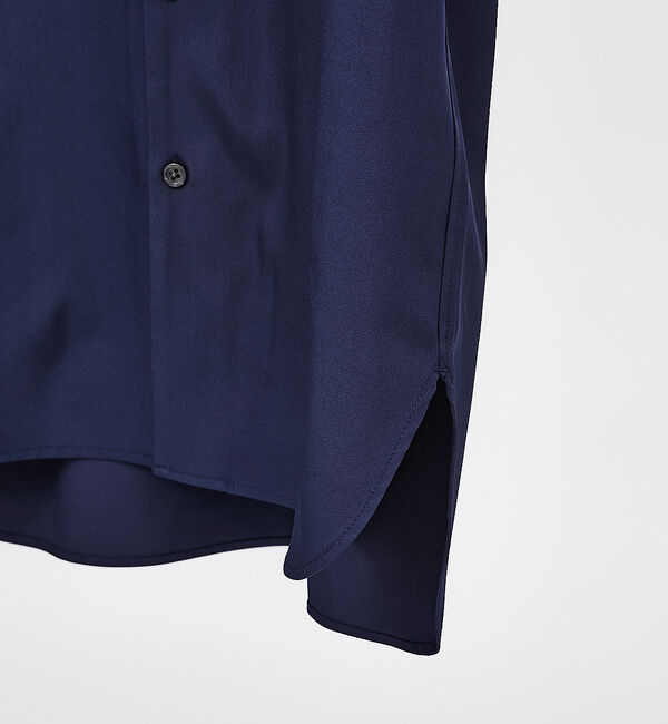 ABAHOUSE「【2023年デザイン / 変形衿】カラーレス 半袖 シャツ」|シャツ・ブラウス|