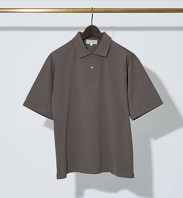 ABAHOUSE「【速乾 / DRY MAX】半袖ポロシャツ」|ポロシャツ|チャコールグレー
