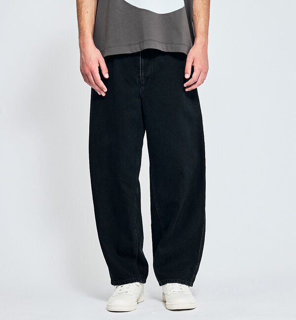 ABAHOUSE「【ウォッシュ加工】12.5oz デニム パンツ / カーブデニム」|デニム|ブラック