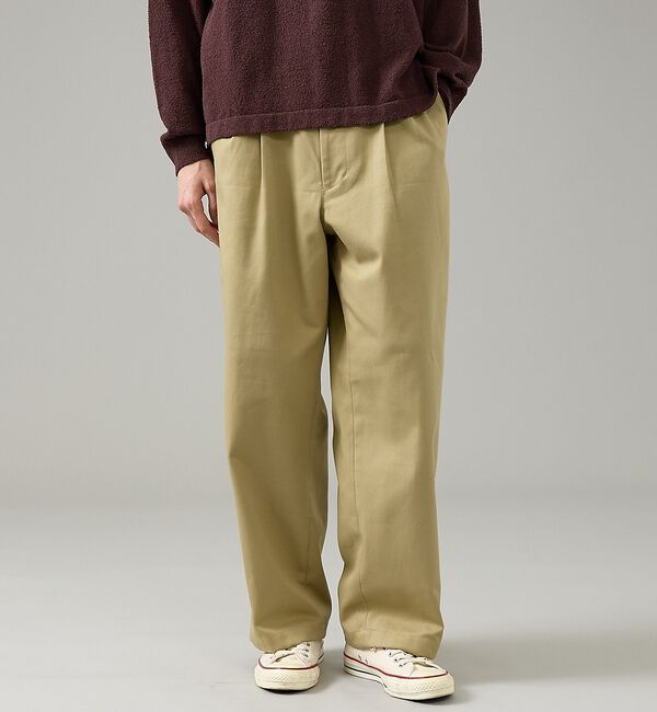 ABAHOUSE「2タック チノワイドパンツ / イージーパンツ【追加生産】」|その他|