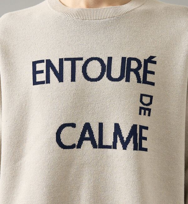 ABAHOUSE「【2026NEW】ジャガードロゴニット プルオーバー / オーバーサイズ / L」|ニット・セーター|