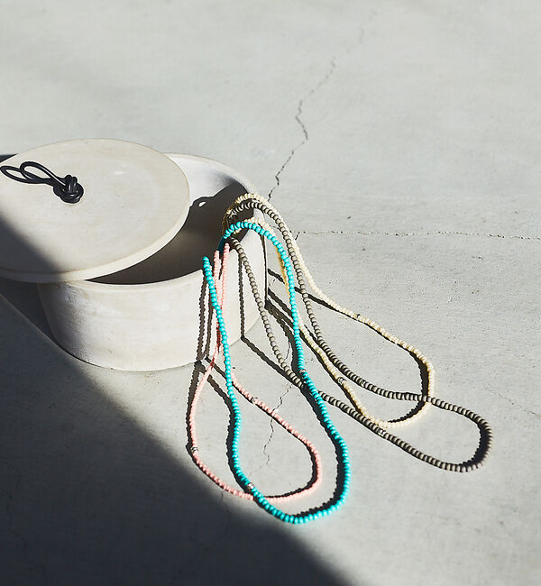 Rouge vif「【Dough. 】別注ビーズネックレス」|ネックレス|エメラルドグリーン