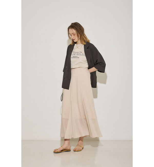 Rouge vif「フィブリルローン切り替えマキシスカート」|スカート|