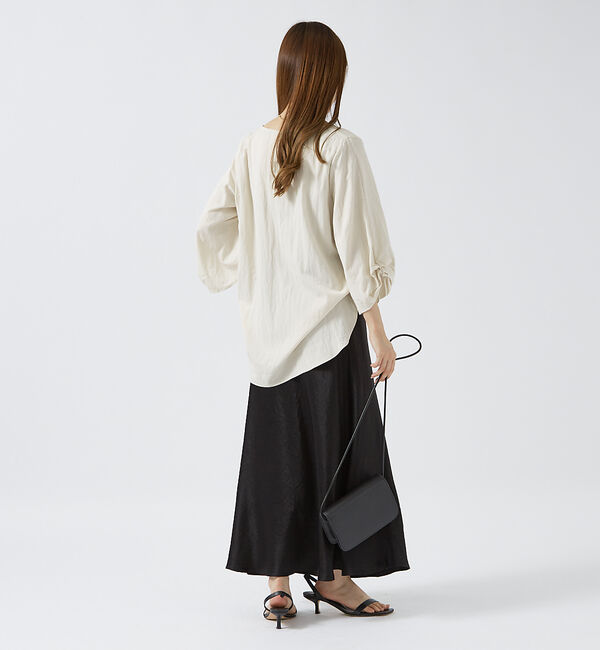 Rouge vif「袖タックブラウス」|シャツ・ブラウス|