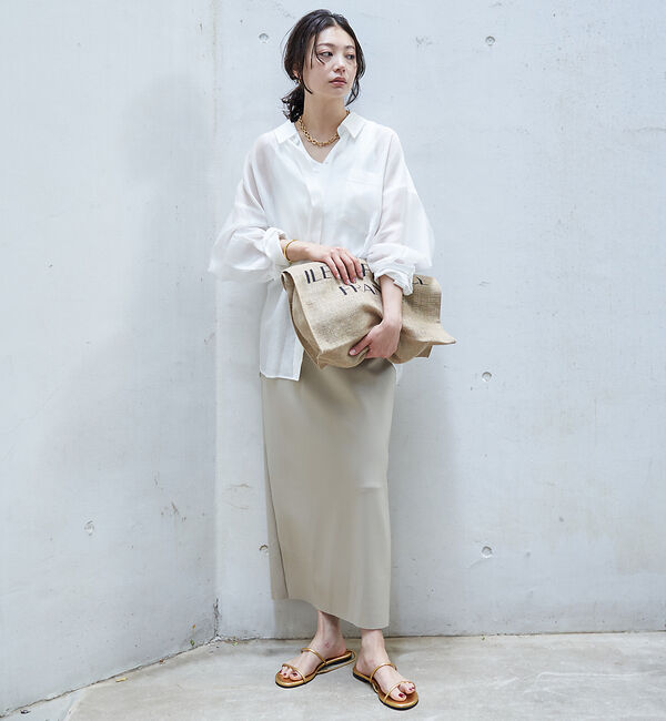 Rouge vif「【4サイズ展開】ストレッチダンボールタイトスカート」|スカート|