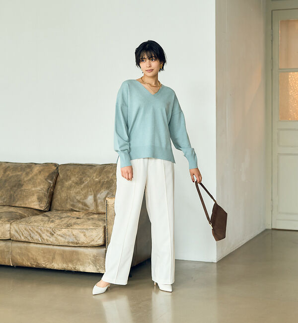 Rouge vif「ウールライクイージーストレートパンツ」|その他|