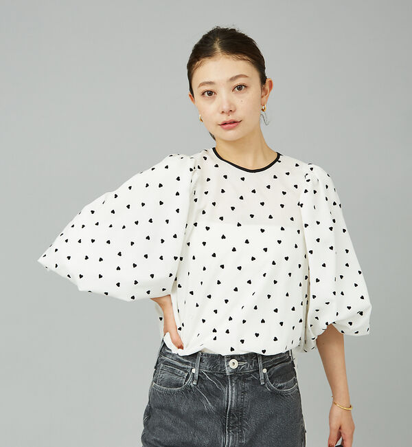 Rouge vif「ハートフロッキーブラウス」|シャツ・ブラウス|