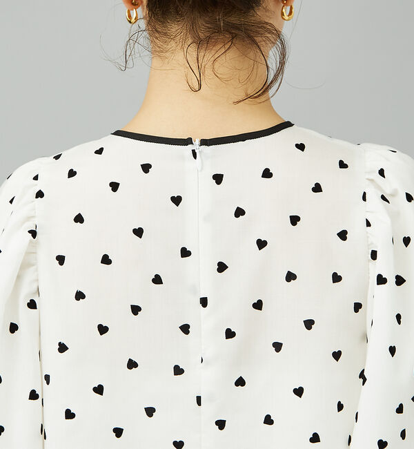 Rouge vif「ハートフロッキーブラウス」|シャツ・ブラウス|