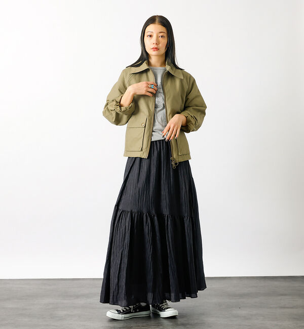 Rouge vif「【MICA&DEAL/マイカアンドディール】ギャザースカート【WEB限定】」|スカート|