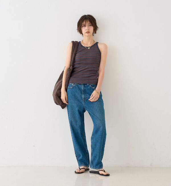 Rouge vif「【RED CARD/レッドカード】別注JAZZ ルーズテーパードワイドデニム」|デニム|