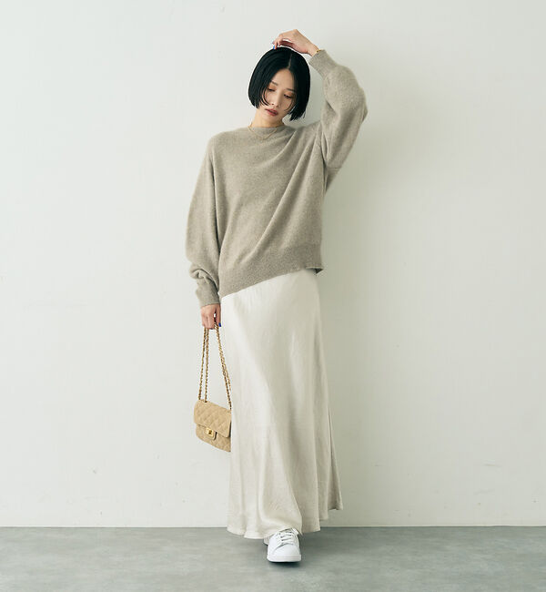 Rouge vif「ラクーン混ボトルネックニットプルオーバー」|ニット・セーター|