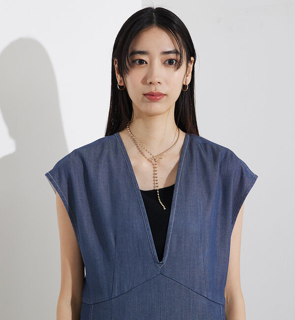 qualite「テンセルデニムオールインワン」|オールインワン|