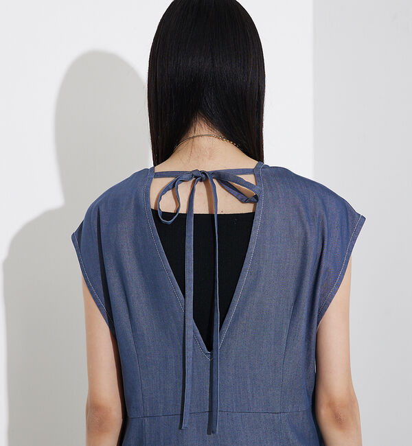 qualite「テンセルデニムオールインワン」|オールインワン|