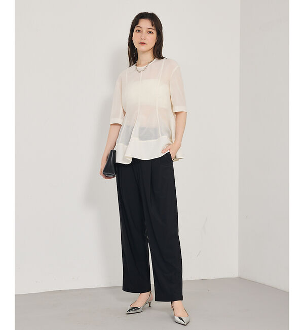 qualite「カーヴィングブラウス」|シャツ・ブラウス|