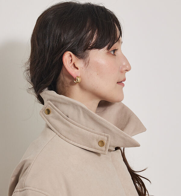 qualite「【軽やかでほどよい暖かさ】ピーチパデッドブルゾン」|ブルゾン・スタジャン|