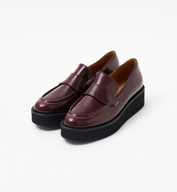 AU BANNISTER「【生活防水】厚底ローファー」|レインシューズ|