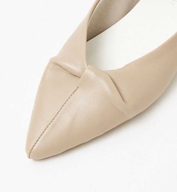 AU BANNISTER「【晴雨兼用】ツイストフラットパンプス」|レインシューズ|