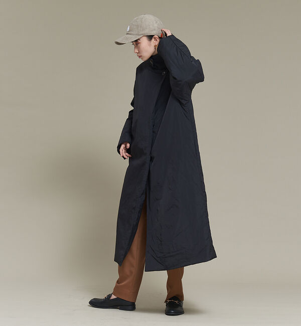 NOMINE「３WAYカラー中綿ロングコート」|ステンカラーコート|