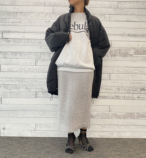 NOMINE「【セットアップ対応可】ラメシャギータイトニットスカート」|スカート|