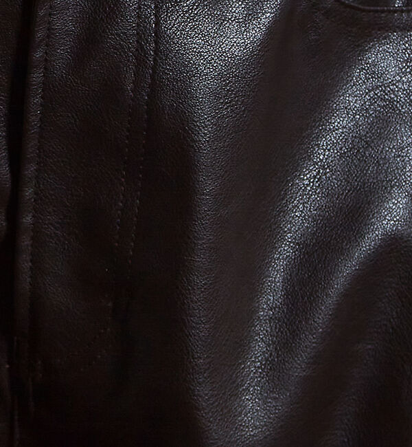 NOMINE「フェイクレザー カーブ パンツ」|その他|