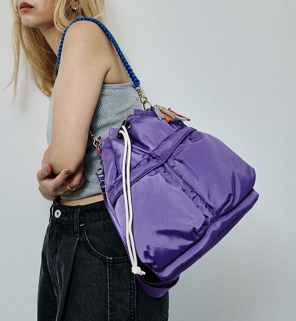 NOMINE「【cheek】kinchakucode 2WAY コードハンドル 巾着 トートバ」|ショルダー・メッセンジャー|