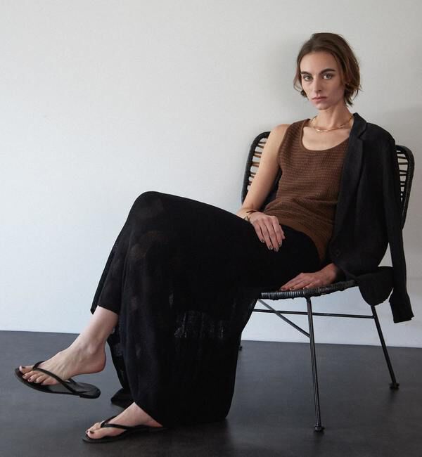 Liesse「ラメニットタンクトップ」|ニット・セーター|