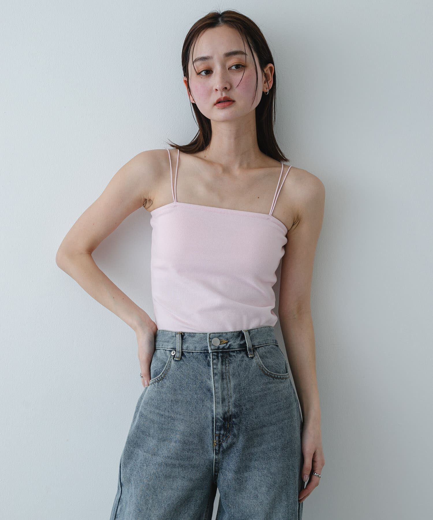 SENSE OF PLACE by URBAN RESEARCH「ダブルストラップカップツキキャミソール」|キャミソール|