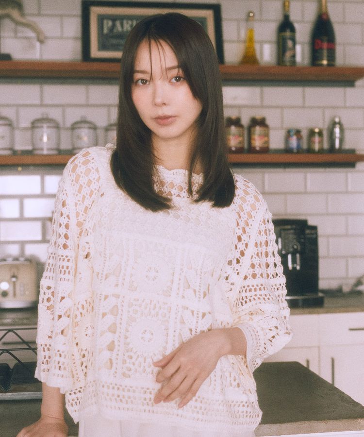 earth music&ecology「クロシェ風プルオーバー」|Tシャツ・カットソー|