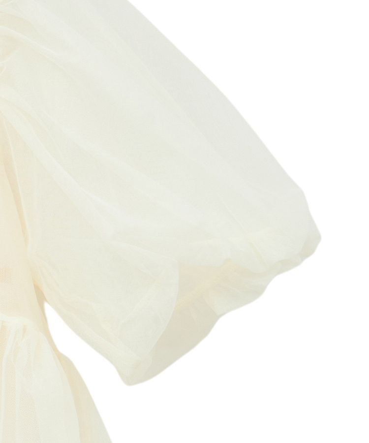 earth music&ecology「SET2点チュールバルーンブラウス＋ロゴタンク」|シャツ・ブラウス|