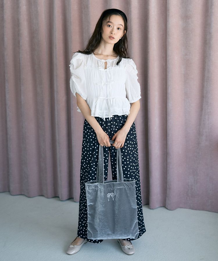 earth music&ecology「【WEB限定】ベロアトートバッグ」|トートバッグ|