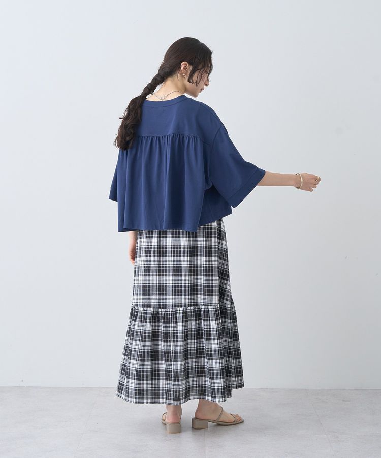 earth music&ecology「バックギャザーTee」|Tシャツ・カットソー|