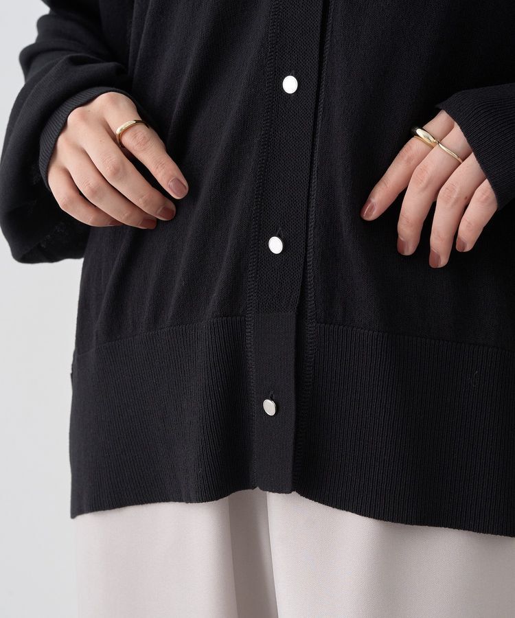 earth music&ecology「キーネックシアーカーディガン」|カーディガン|