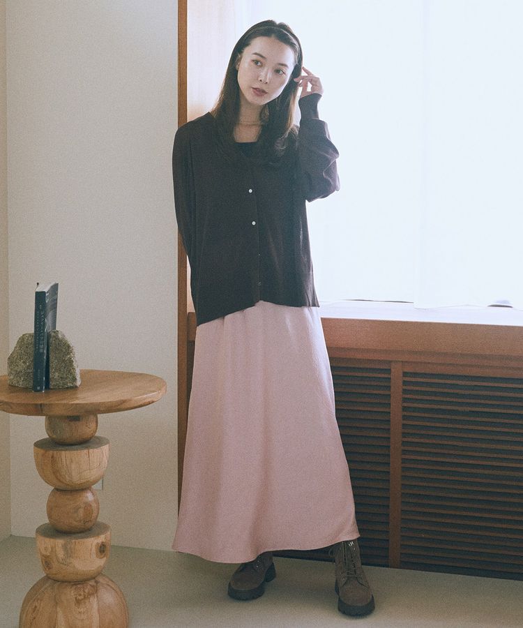 earth music&ecology「キーネックシアーカーディガン」|カーディガン|